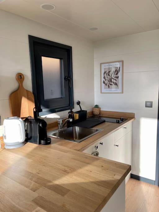 Tiny House With Sauna & Jacuzzi Near Amsterdam Vijfhuizen Bagian luar foto